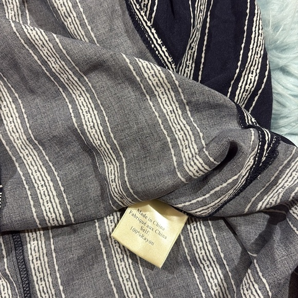 Porridge Anthropologie Navy Striped Midi Tunic Dress - Picture 9 of 9